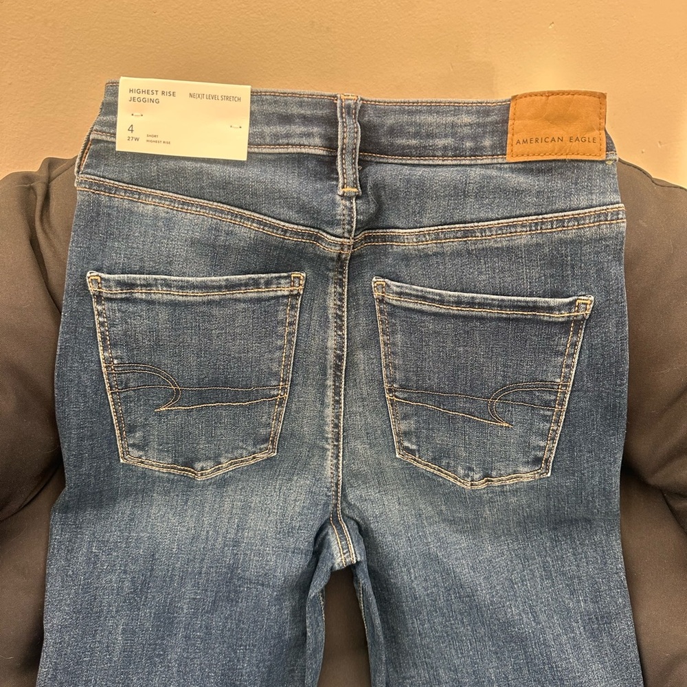 American Eagle Outfitters Medium Blue High-Rise Jeggings